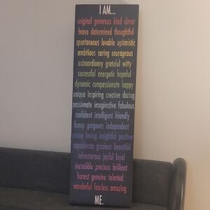 Inspirational Word Art Canvas